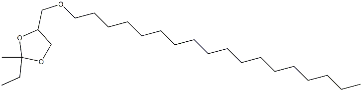 2-Ethyl-2-methyl-4-(2-oxaicosan-1-yl)-1,3-dioxolane Structure