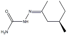 [R,(+)]-4-Methyl-2-hexanone semicarbazone Structure