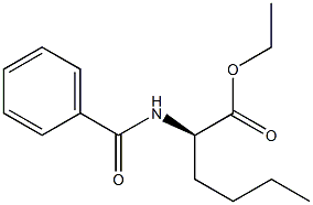 [R,(+)]-2-(Benzoylamino)hexanoic acid ethyl ester 구조식 이미지