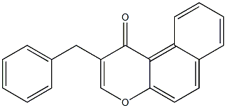 2-Benzyl-1H-naphtho[2,1-b]pyran-1-one Structure