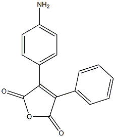 3-(4-Aminophenyl)-4-phenylfuran-2,5-dione 구조식 이미지