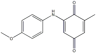 2-Methyl-6-[(4-methoxyphenyl)amino]-1,4-benzoquinone 구조식 이미지