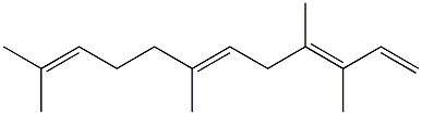 (3E,6E)-3,4,7,11-Tetramethyl-1,3,6,10-dodecatetrene Structure