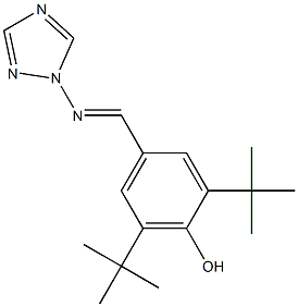 1-[4-Hydroxy-3,5-di(tert-butyl)benzylidene]amino-1H-1,2,4-triazole Structure