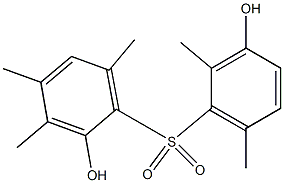 2,3'-Dihydroxy-2',3,4,6,6'-pentamethyl[sulfonylbisbenzene] Structure