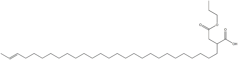 2-(25-Heptacosenyl)succinic acid 1-hydrogen 4-propyl ester 구조식 이미지