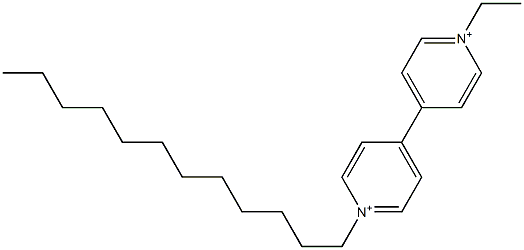 1-Ethyl-1'-dodecyl-4,4'-bipyridinium 구조식 이미지