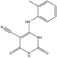 6-(2-Methylanilino)-1,2,3,4-tetrahydro-2,4-dioxopyrimidine-5-carbonitrile Structure