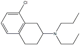 8-Chloro-N,N-dipropyltetralin-2-amine Structure