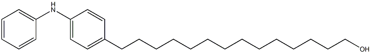 4-(14-Hydroxytetradecyl)phenylphenylamine Structure