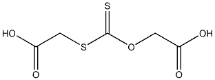 Dithiocarbonic acid O,S-bis(carboxymethyl) ester 구조식 이미지