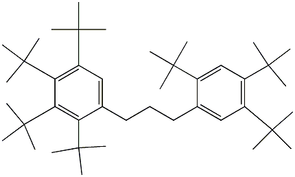 1-(2,3,4,5-Tetra-tert-butylphenyl)-3-(2,4,5-tri-tert-butylphenyl)propane 구조식 이미지