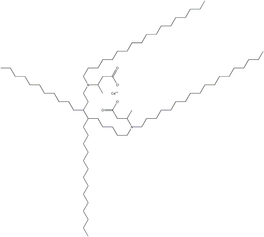 Bis[3-(dioctadecylamino)butyric acid]calcium salt Structure