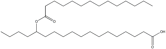 14-Tetradecanoyloxyoctadecanoic acid Structure