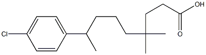 5-(4-Chlorophenyl)-1,1-dimethylhexylpropionate 구조식 이미지