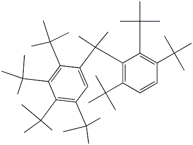 2-(2,3,4,5-Tetra-tert-butylphenyl)-2-(2,3,6-tri-tert-butylphenyl)propane 구조식 이미지