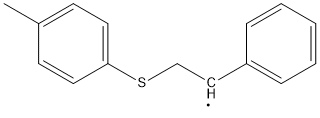 2-[(4-Methylphenyl)thio]-1-phenylethyl radical Structure