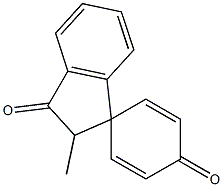 2'-Methylspiro[2,5-cyclohexadiene-1,1'-[1H]indene]-3',4(2'H)-dione 구조식 이미지