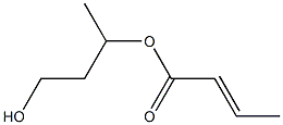 (E)-2-Butenoic acid 3-hydroxy-1-methylpropyl ester Structure