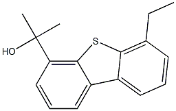 4-Ethyl-6-(1-methyl-1-hydroxyethyl)dibenzothiophene 구조식 이미지