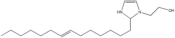 2-(7-Tetradecenyl)-4-imidazoline-1-ethanol 구조식 이미지