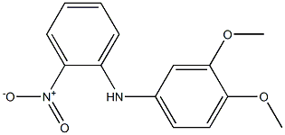 2-Nitro-N-(3,4-dimethoxyphenyl)aniline Structure