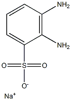 2,3-Diaminobenzenesulfonic acid sodium salt 구조식 이미지