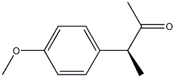 [S,(+)]-3-(p-Methoxyphenyl)-2-butanone 구조식 이미지