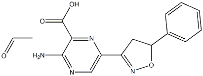 [2-Amino-5-[(4,5-dihydro-5-phenylisoxazol)-3-yl]pyrazine-3-carboxylic acid ethyl]1-oxide Structure