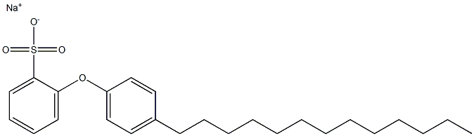 2-(4-Tridecylphenoxy)benzenesulfonic acid sodium salt 구조식 이미지