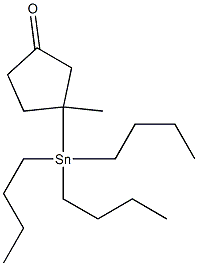 3-(Tributylstannyl)-3-methylcyclopentanone Structure