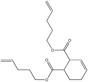3-Cyclohexene-1,2-dicarboxylic acid bis(4-pentenyl) ester 구조식 이미지