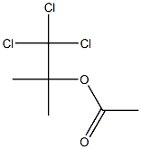 Acetic acid 2,2,2-trichloro-1,1-dimethylethyl ester 구조식 이미지