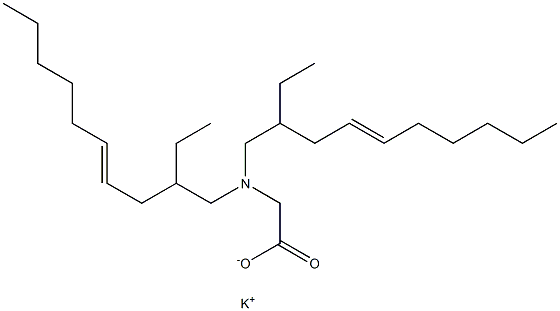 N,N-Bis(2-ethyl-4-decenyl)aminoacetic acid potassium salt Structure