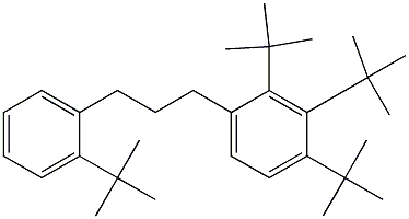 1-(2,3,4-Tri-tert-butylphenyl)-3-(2-tert-butylphenyl)propane 구조식 이미지