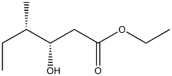 (3S,4S)-3-Hydroxy-4-methylhexanoic acid ethyl ester 구조식 이미지