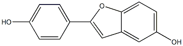 2-(4-Hydroxyphenyl)benzofuran-5-ol Structure