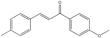 (E)-4'-Methoxy-4-methylchalcone 구조식 이미지