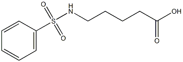 5-(Phenylsulfonylamino)valeric acid 구조식 이미지