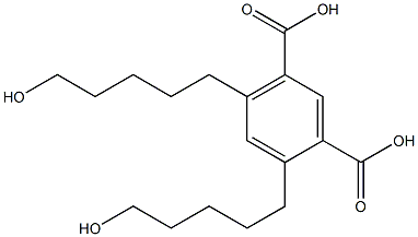 4,6-Bis(5-hydroxypentyl)isophthalic acid 구조식 이미지