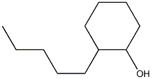 2-Pentylcyclohexanol 구조식 이미지