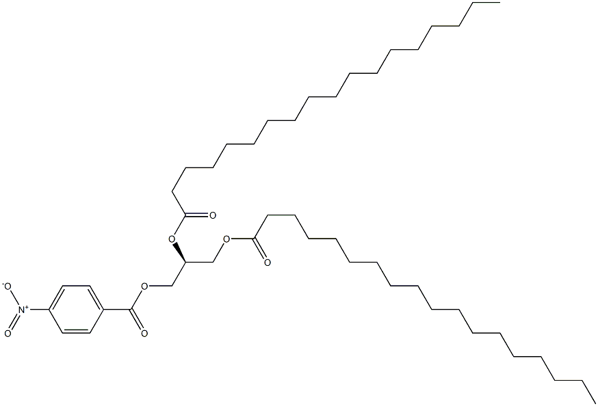 [S,(+)]-1,2,3-Propanetriol 1,2-distearate 3-(p-nitrobenzoate) Structure