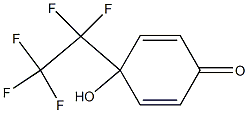 4-(Pentafluoroethyl)-4-hydroxy-2,5-cyclohexadien-1-one 구조식 이미지