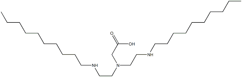 N,N-Bis[2-(decylamino)ethyl]glycine Structure