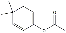 Acetic acid 5,5-dimethylcyclohexa-1,3-dien-2-yl ester 구조식 이미지