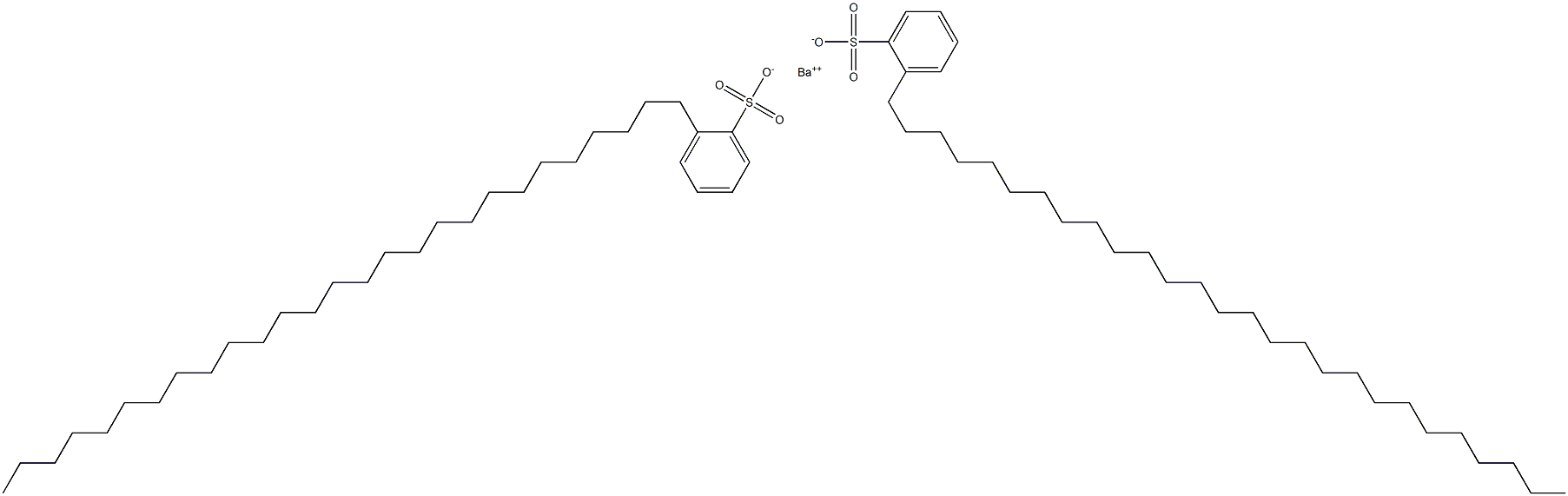 Bis(2-heptacosylbenzenesulfonic acid)barium salt Structure