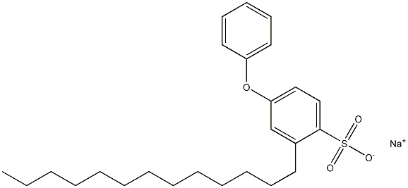 4-Phenoxy-2-tridecylbenzenesulfonic acid sodium salt 구조식 이미지