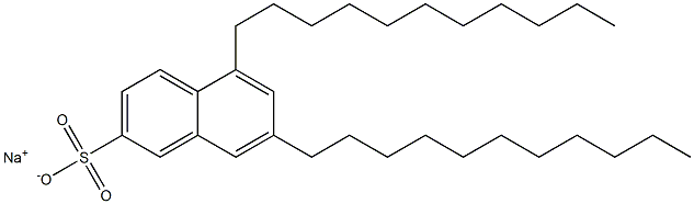5,7-Diundecyl-2-naphthalenesulfonic acid sodium salt Structure