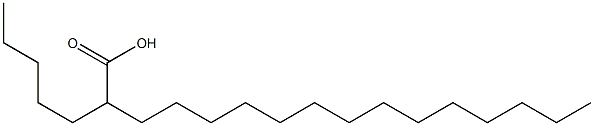 2-Pentylhexadecanoic acid Structure