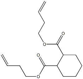 1,2-Cyclohexanedicarboxylic acid bis(3-butenyl) ester Structure